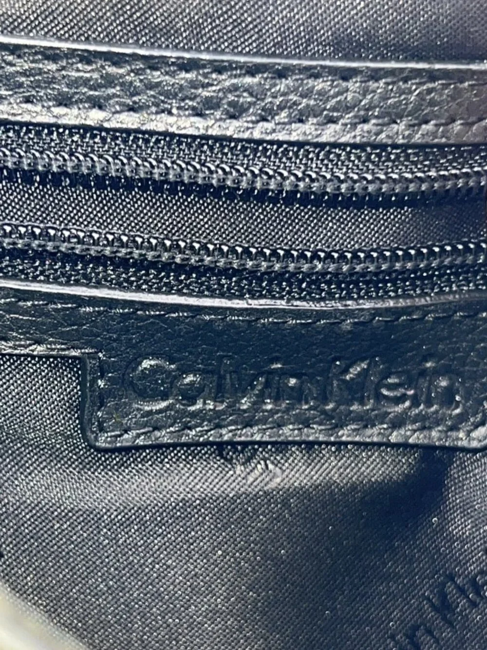Calvin Klein Black Leather 